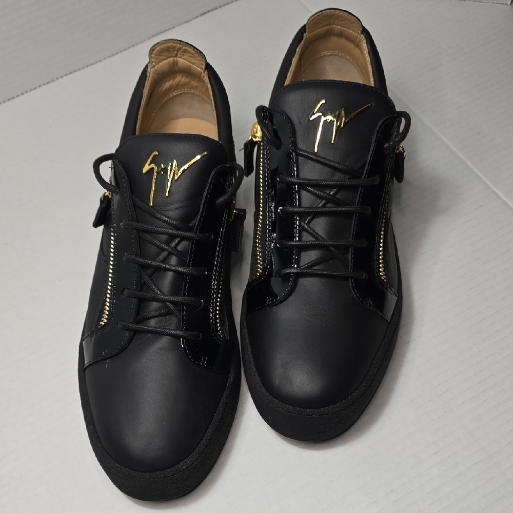 Giuseppe Zanotti Men's London Double-Zip Leather Low-Top...